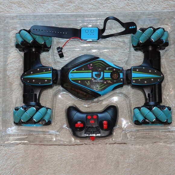 Blue Gesture Sensing Traverse Crab Dancing Stunt Car with Lights, Music - Picture 12 of 15